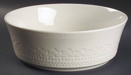 Surf White 10" Large Salad Serving Bowl