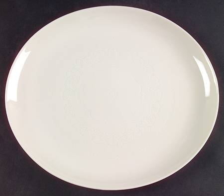 Surf White 12" Oval Serving Platter