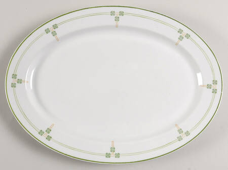 Tudor Rose 14" Oval Serving Platter