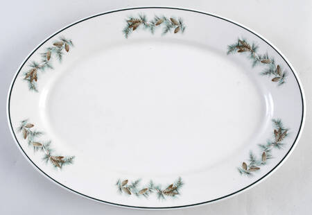 SY117  15" Oval Serving Platter