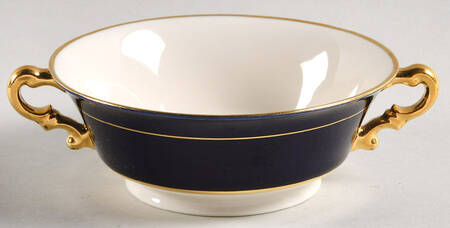 SY227 Footed Cream Soup Bowl