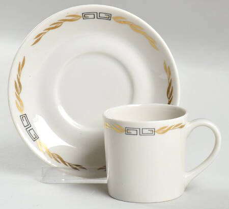 SY230 Flat Demitasse Cup & Saucer Set