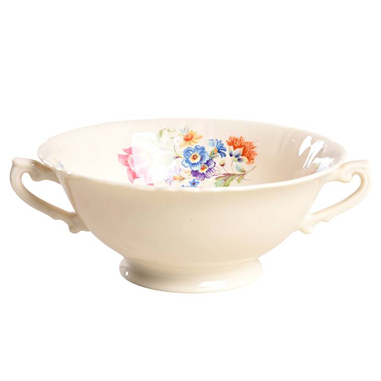 SY38 Footed Cream Soup Bowl