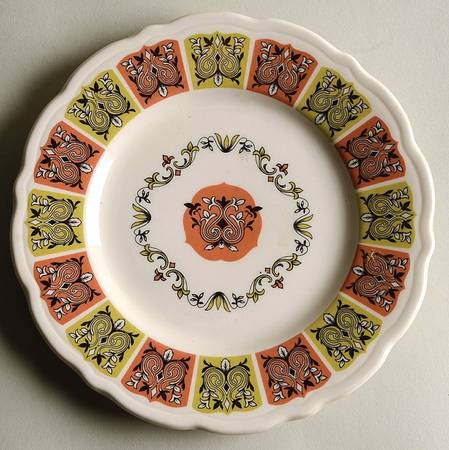 Coral 'N Jade Dessert/Pie Plate