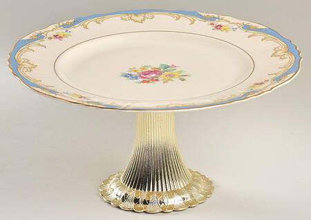 Symphony Cake Stand with 4"-5" Metal Pedestal  Hc