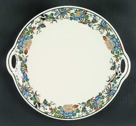 Tapestry Handled Cake Plate