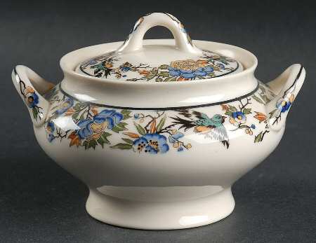 Tapestry Sugar Bowl & Lid