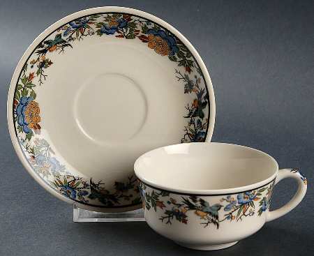 Tapestry 2" Flat Cup & Saucer Set