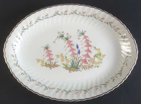 Temple Bells 16" Oval Serving Platter