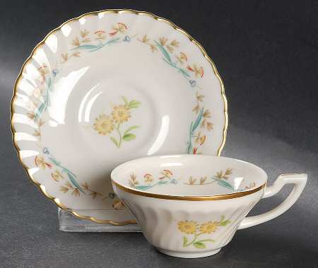 Temple Bells Flat Demitasse Cup & Saucer Set