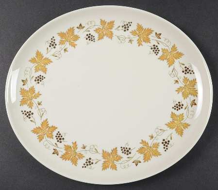 Vintage 11" Oval Serving Platter
