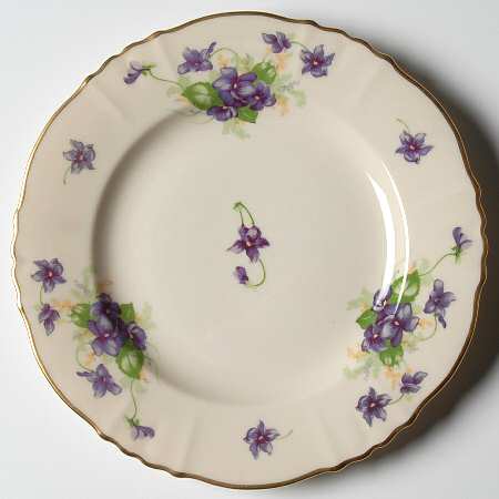 Violets Bread & Butter Plate