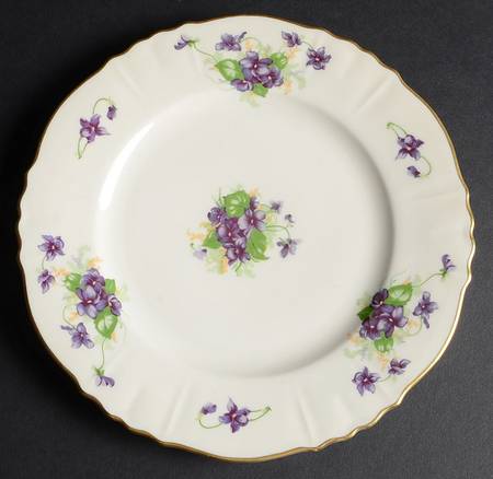 Violets Salad Plate
