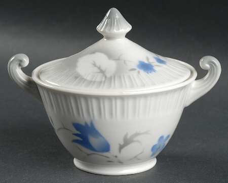 Vogue Blue Sugar Bowl & Lid