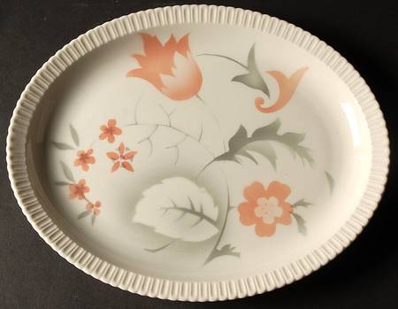 Vogue Coral 13" Oval Serving Platter