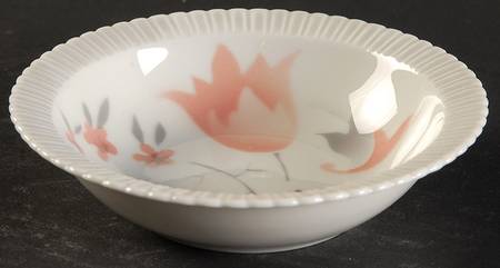 Vogue Coral Rim Fruit/Dessert (Sauce) Bowl
