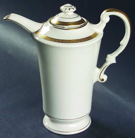 Wayne (No Color Band) Coffee Pot & Lid