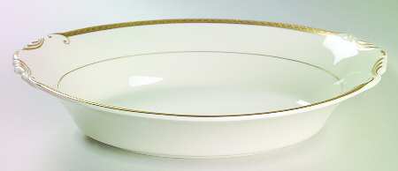 Wayne (No Color Band) 10" Oval Vegetable Bowl