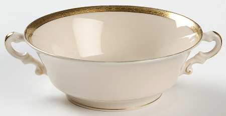 Wayne (No Color Band) Footed Cream Soup Bowl