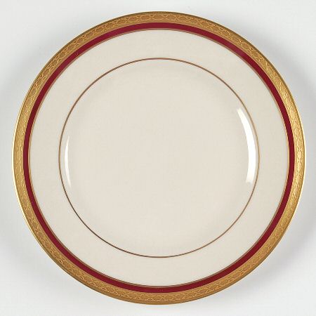 Wayne Maroon Bread & Butter Plate