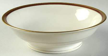 Wayne Maroon 9" Round Vegetable Bowl