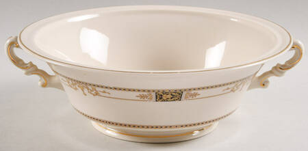 Webster (Old Ivory, Gold Trim) Round Vegetable No Lid