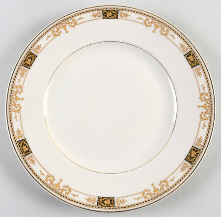 Webster (Old Ivory, Gold Trim) Large Dinner Plate