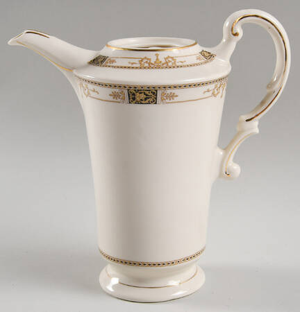 Webster (Old Ivory, Gold Trim) Coffee Pot No Lid