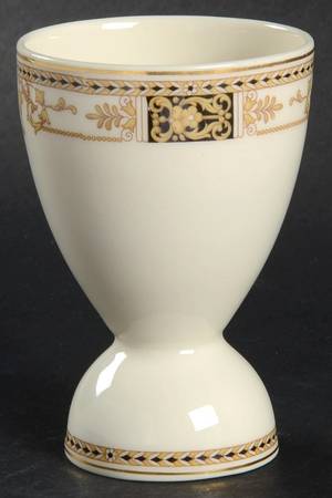 Webster (Old Ivory, Gold Trim) Double Egg Cup