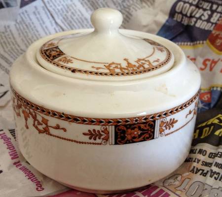 Webster (Restaurant, Cream, No Trim) Sugar Bowl & Lid