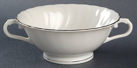 Wedding Ring Footed Cream Soup Bowl