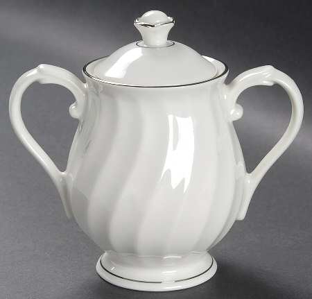 Wedding Ring Sugar Bowl & Lid