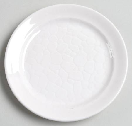White On White Bread & Butter Plate