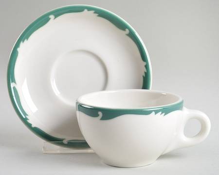 Wintergreen Flat Cup & Saucer Set