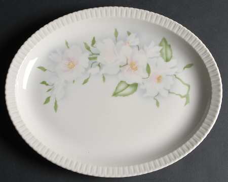Wild Roses 13" Oval Serving Platter
