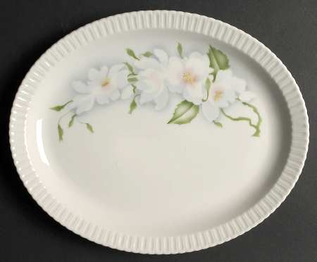 Wild Roses 11" Oval Serving Platter
