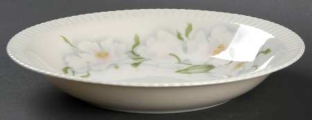 Wild Roses Rim Soup Bowl