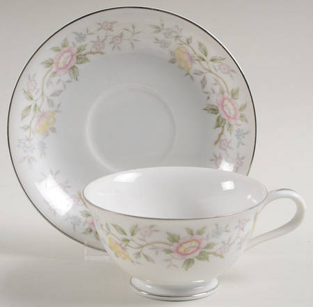 Footed Cup & Saucer Set