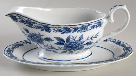 Blue Chatham Gravy Boat & Underplate