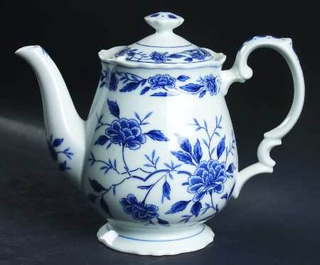 Blue Chatham Coffee Pot & Lid