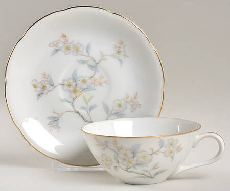 Cerise Flat Cup & Saucer Set