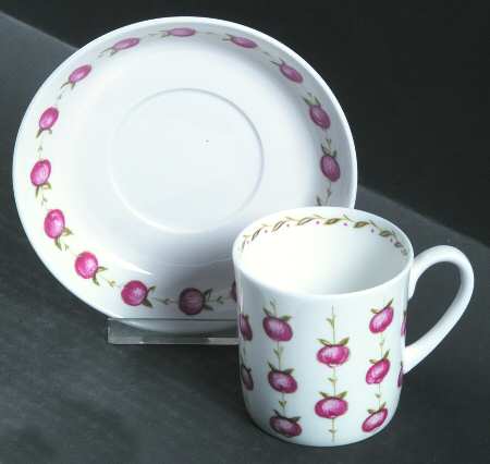Apple Gay Flat Cup & Saucer Set by Wedgwood