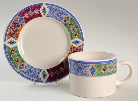 Royale Flat Cup & Saucer Set