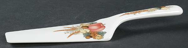 Autumn Cornucopia Solid Ceramic Pie/Cake Server