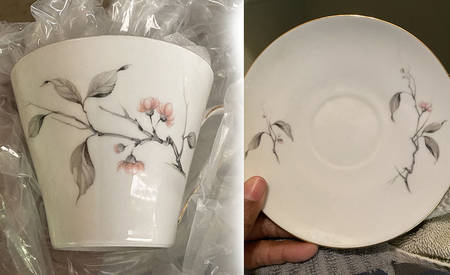 SCH118 Flat Cup & Saucer Set