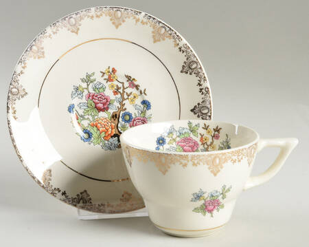 SLM108 Footed Cup & Saucer Set