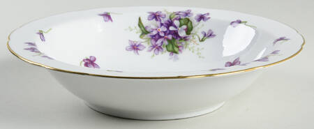 Sweet Violets 9" Round Vegetable Bowl