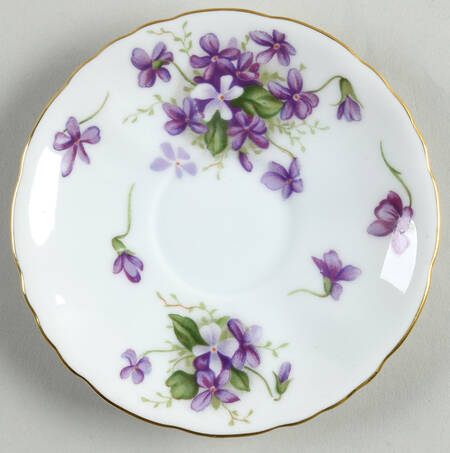 Sweet Violets Saucer for Demitasse Cup