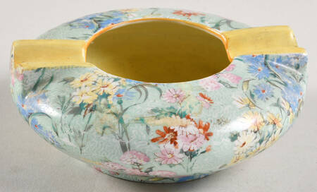 Melody (Smooth, Yellow Trim) Small Ashtray