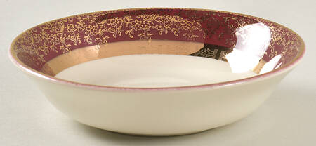 Aristocrat Maroon (No Floral Center) Fruit/Dessert (Sauce) Bowl
